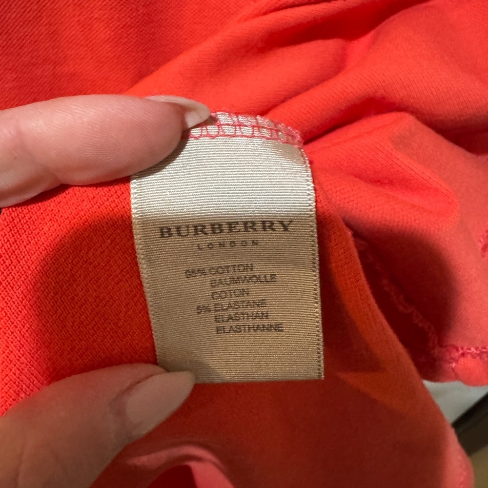 Burberry London Red Sleeveless Polo Dress - Picture 5 of 6